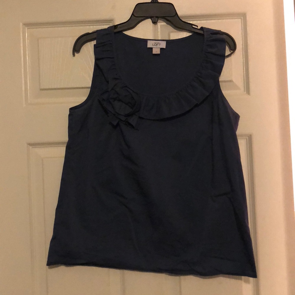 Navy blue blouse from Loft